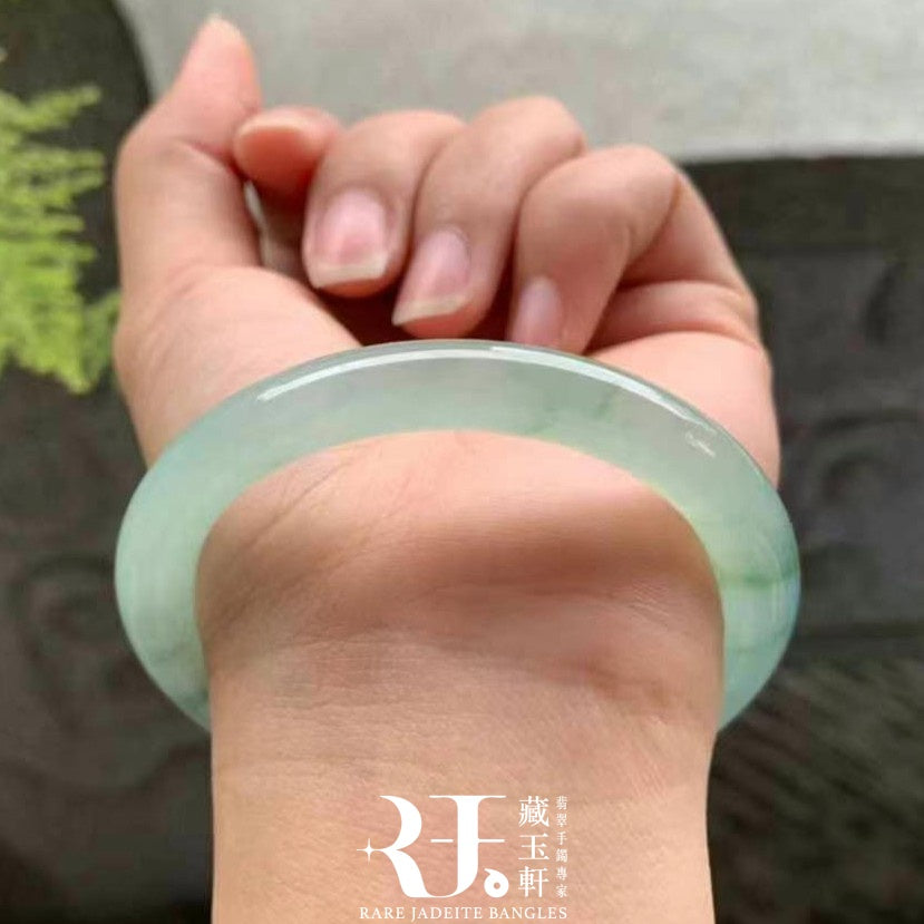 冰晴綠飄花福鐲