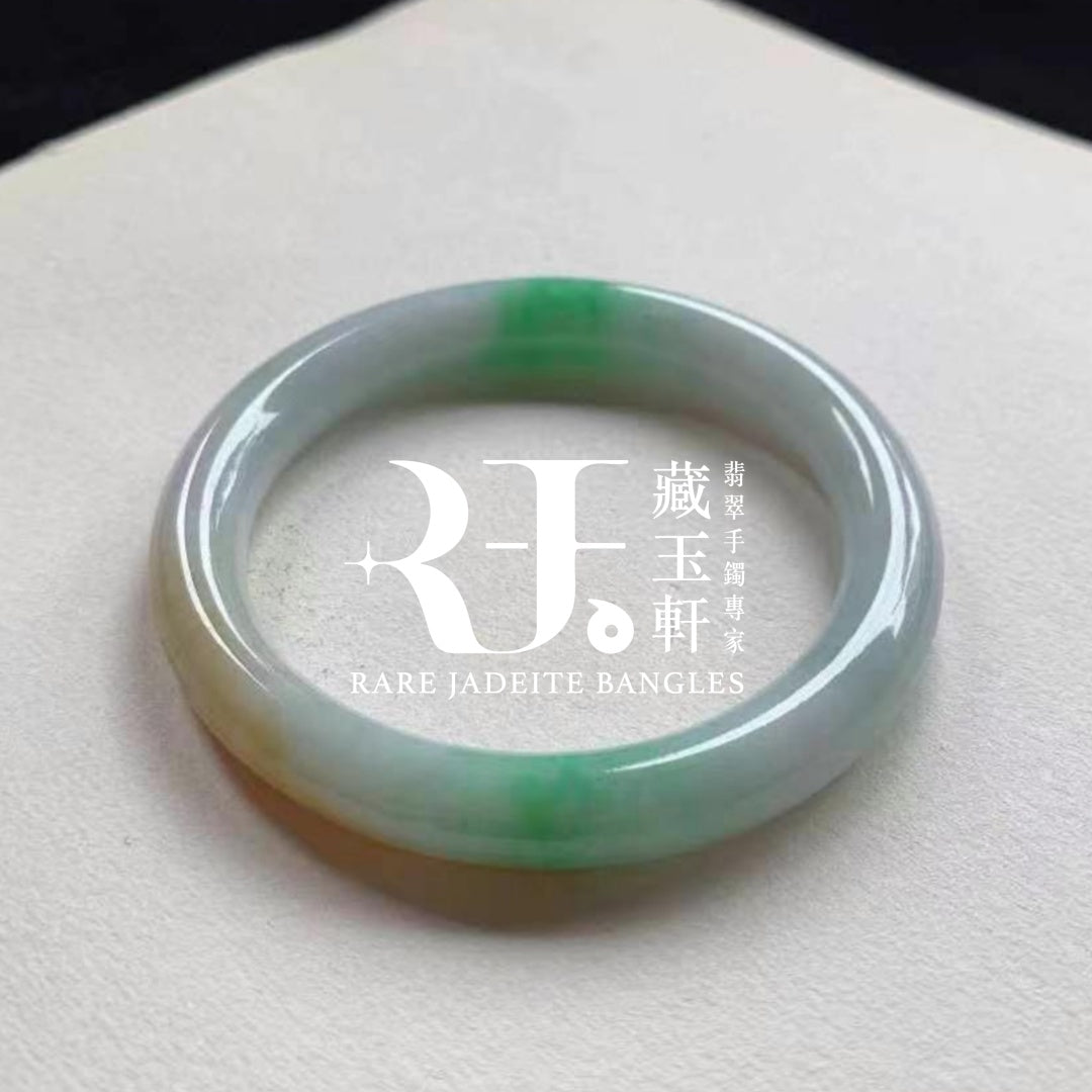 黃加綠福壽鐲