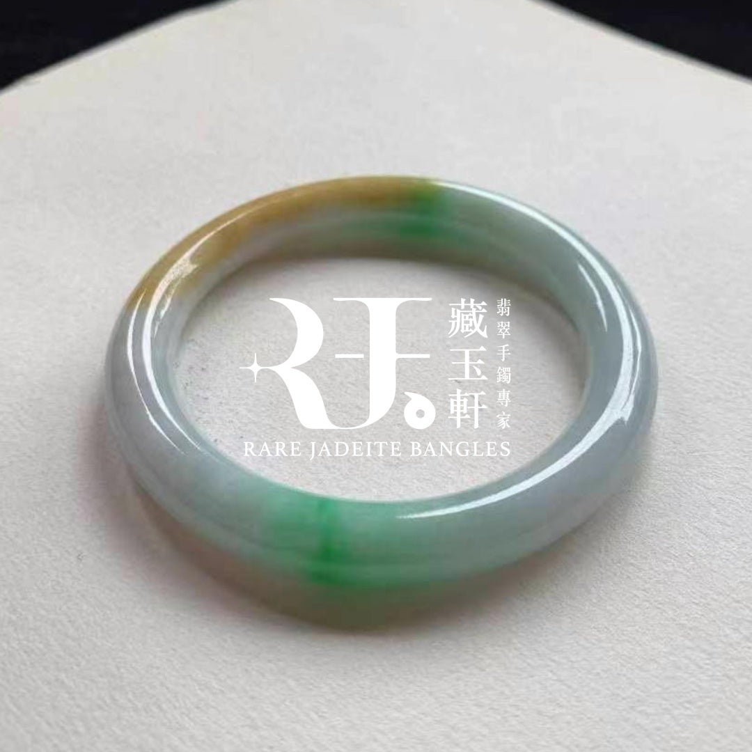 黃加綠福壽鐲