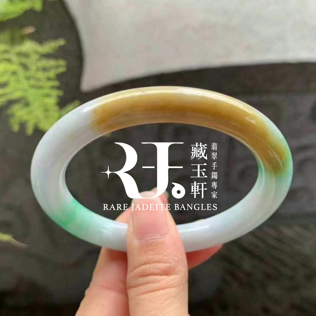 黃加綠福壽鐲