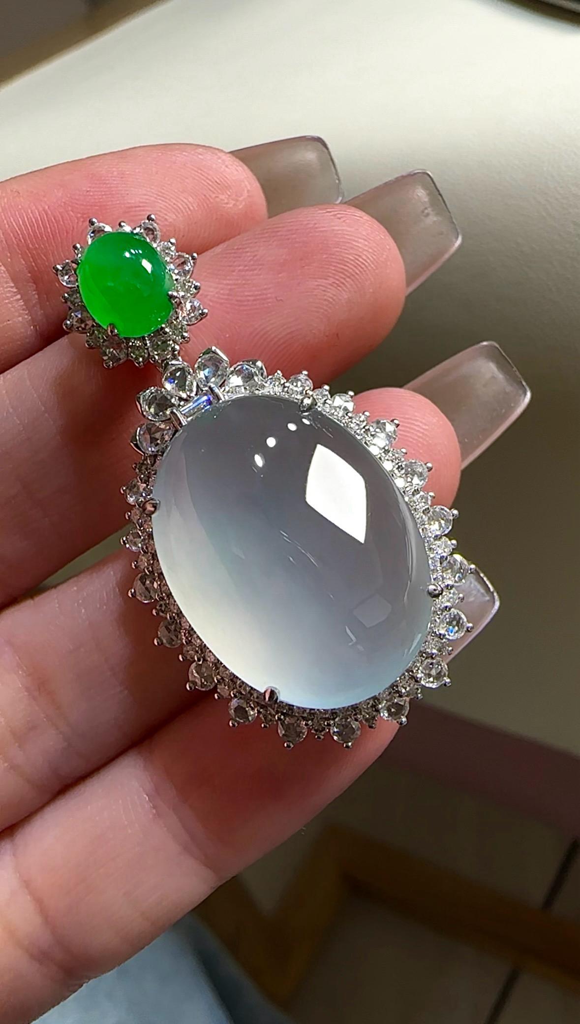 白月光鴿子蛋吊墜