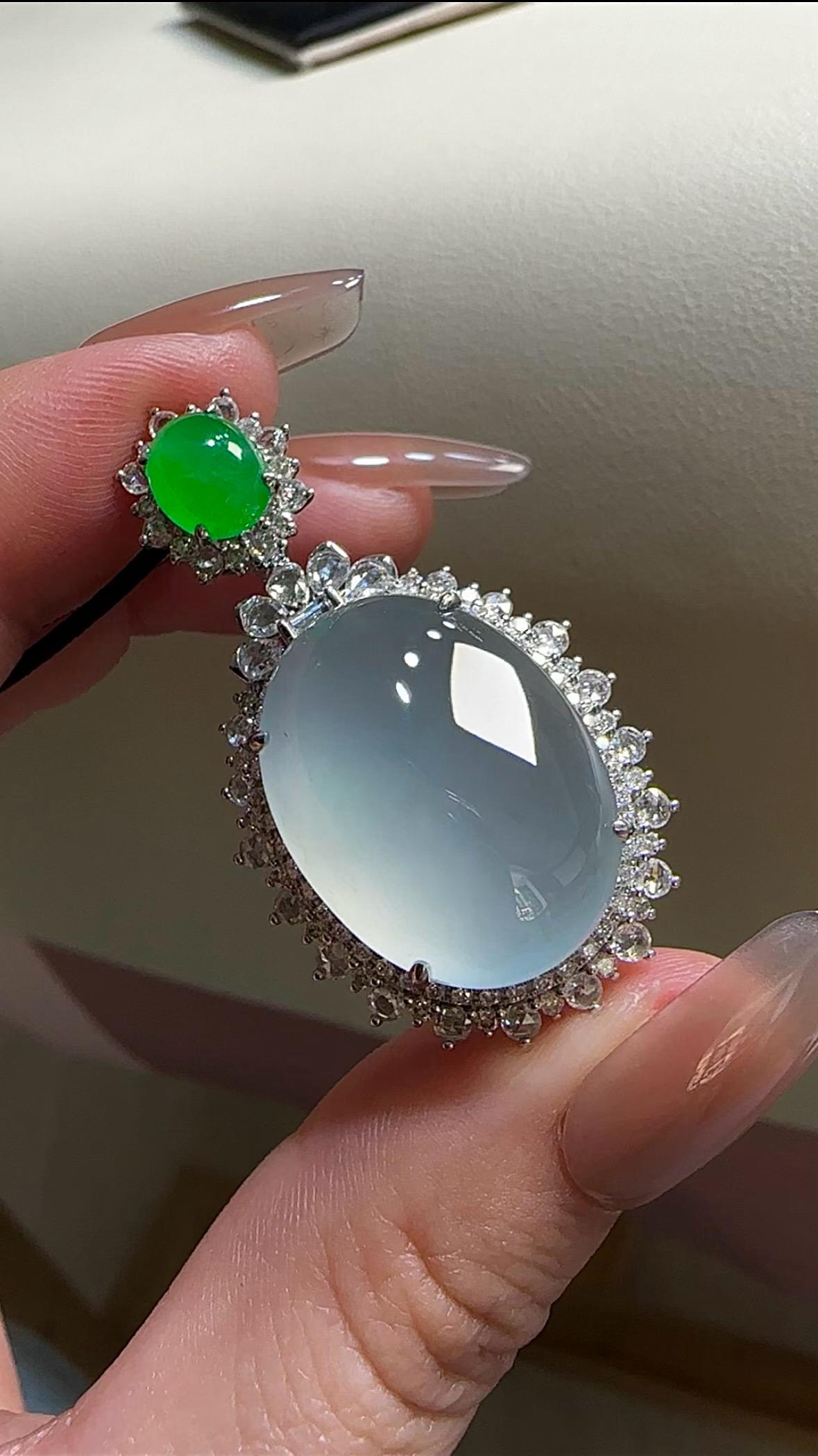 白月光鴿子蛋吊墜