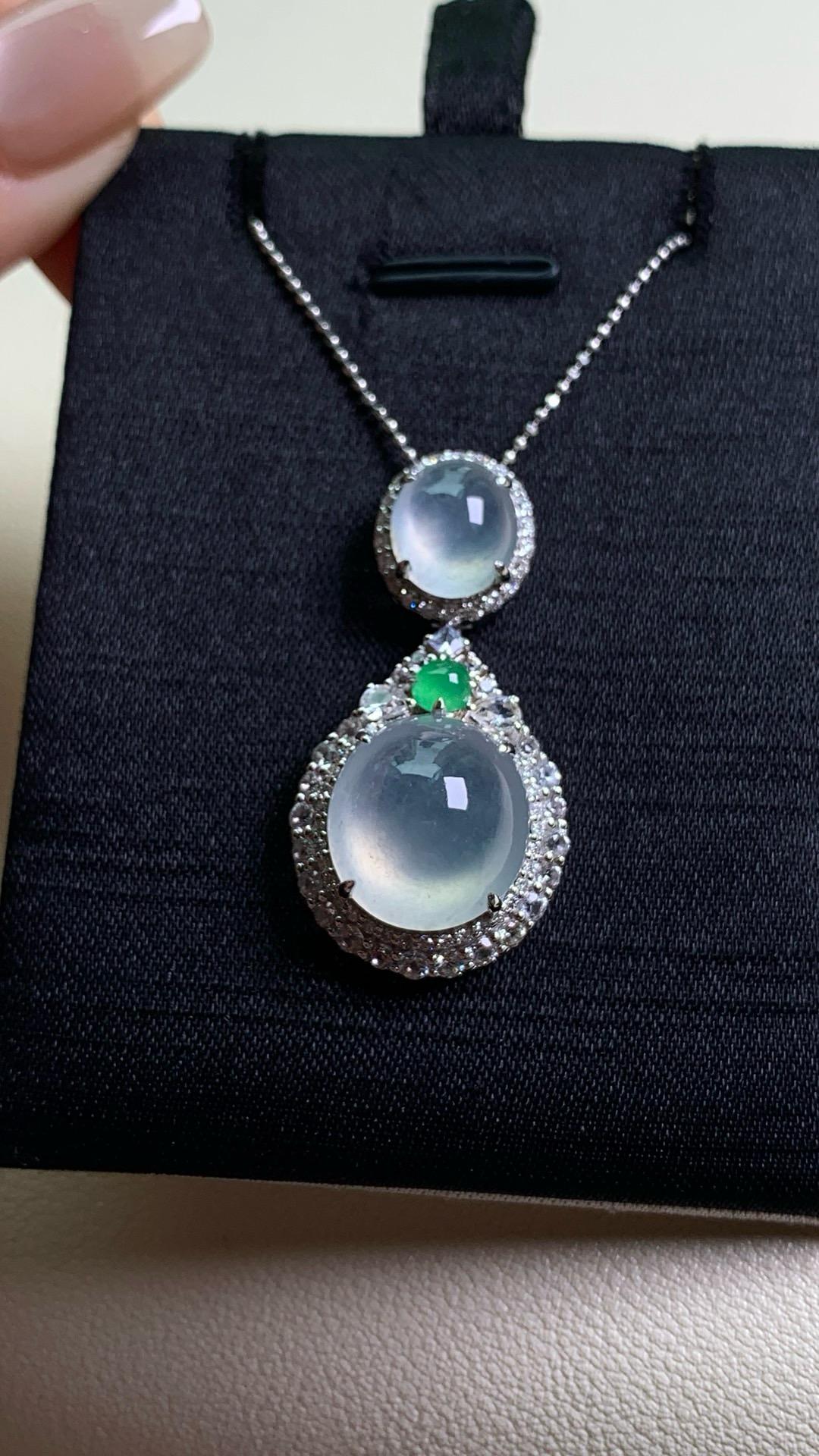 冰潤鴿子蛋吊墜