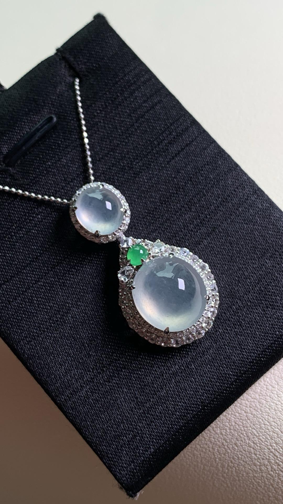 冰潤鴿子蛋吊墜