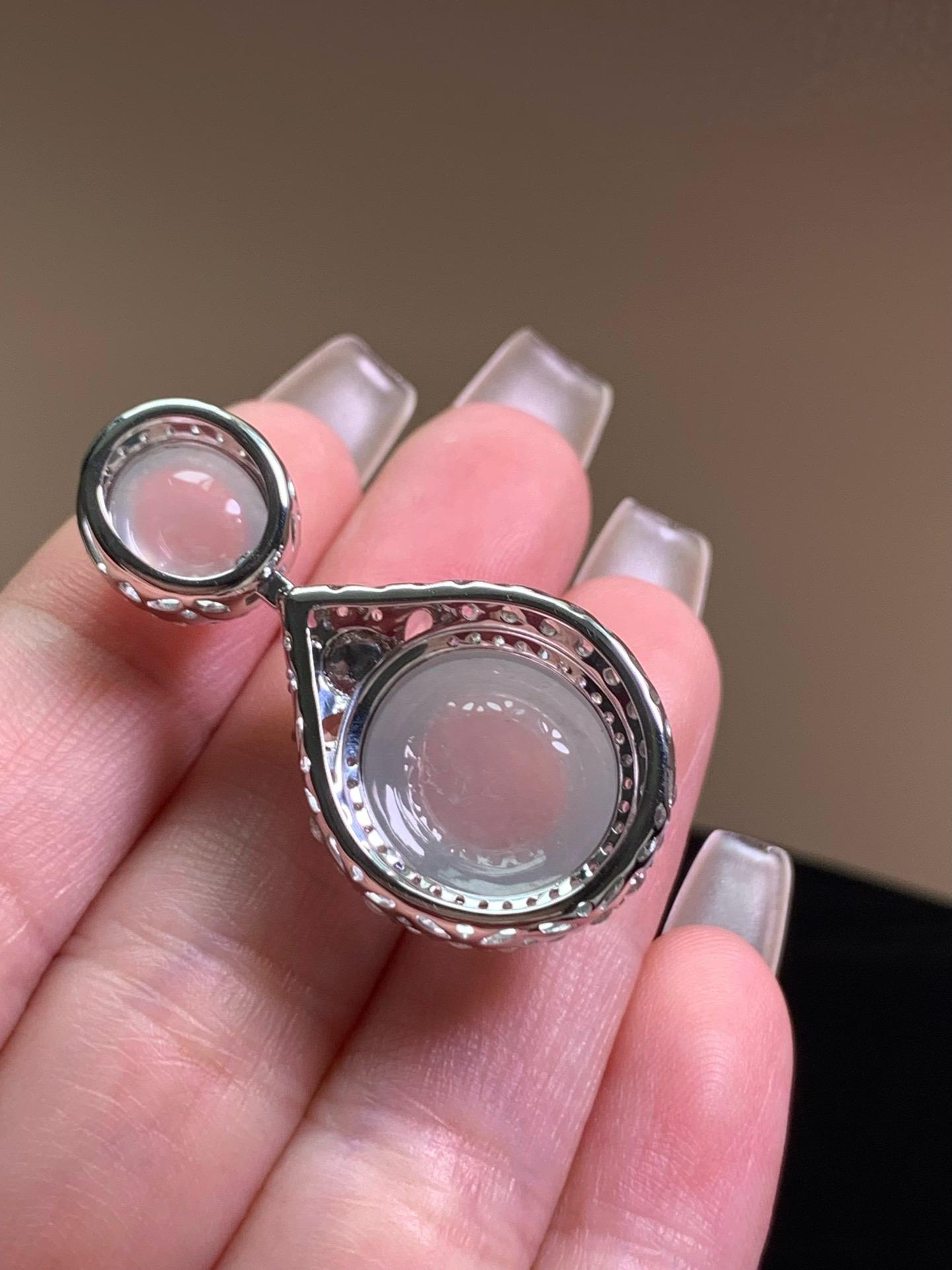 冰潤鴿子蛋吊墜