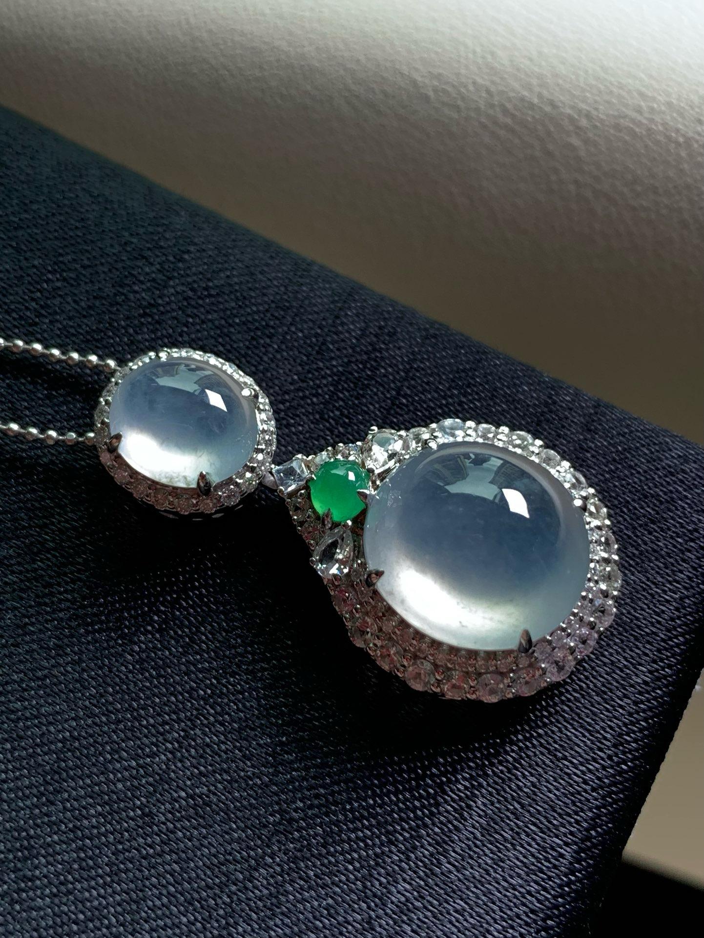 冰潤鴿子蛋吊墜