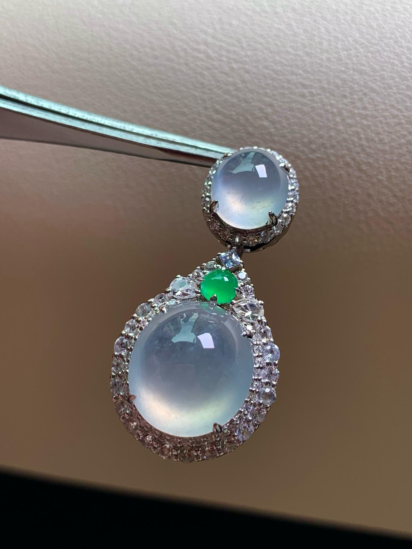 冰潤鴿子蛋吊墜