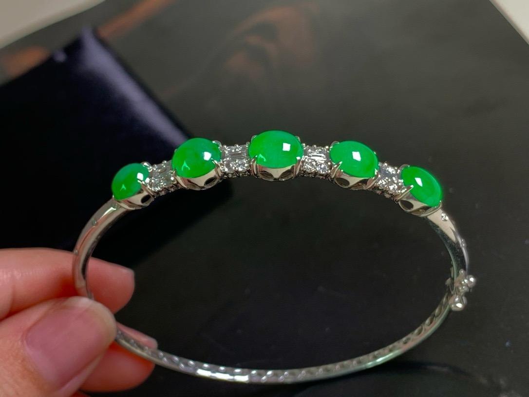 冰陽綠蛋面手鐲