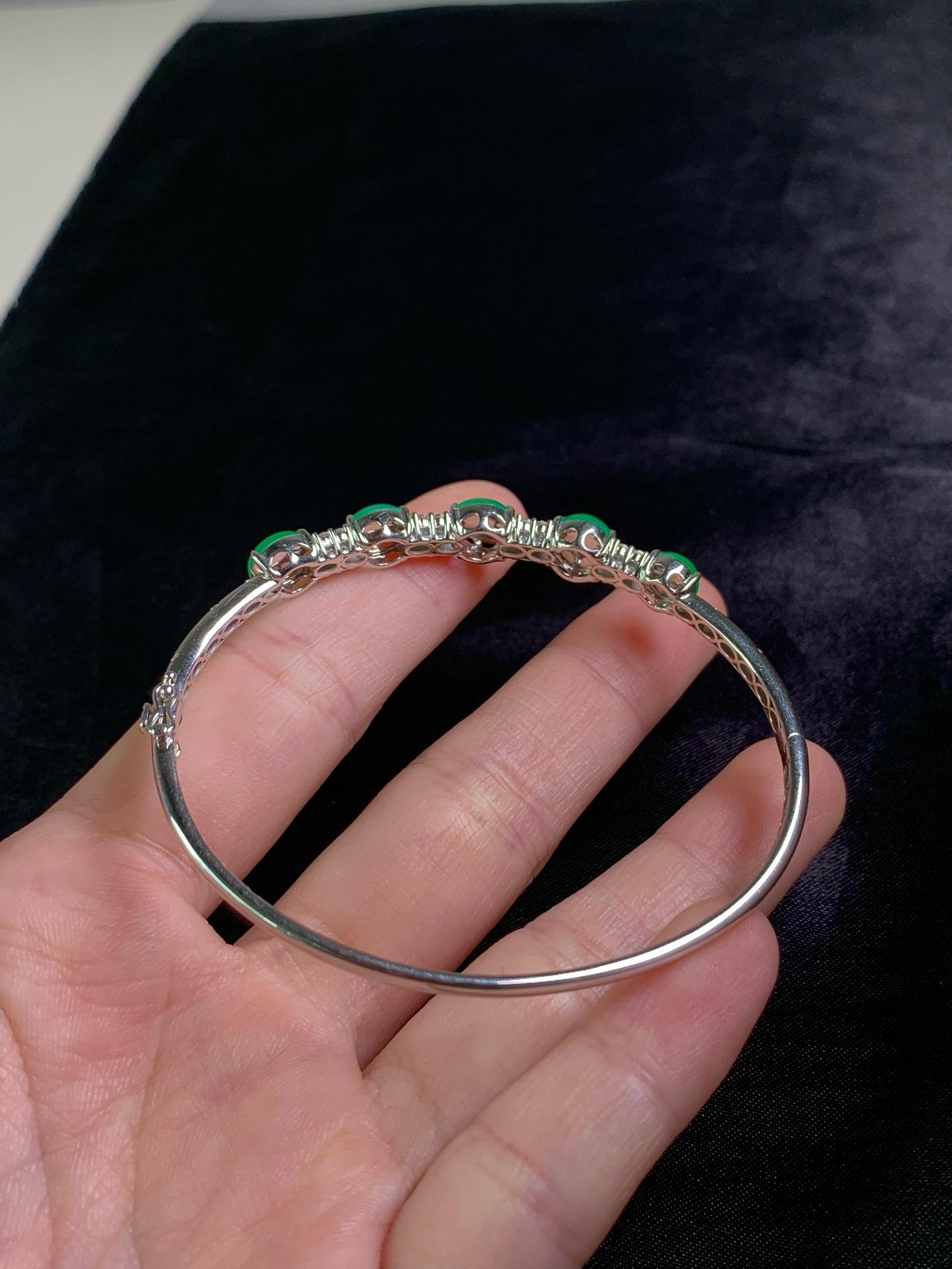 冰陽綠蛋面手鐲