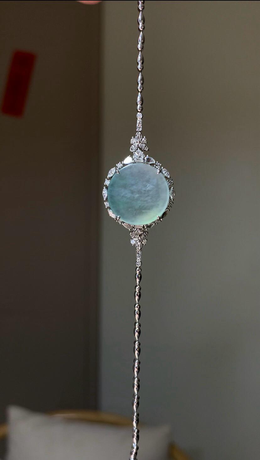 晴空藍圓牌手鍊