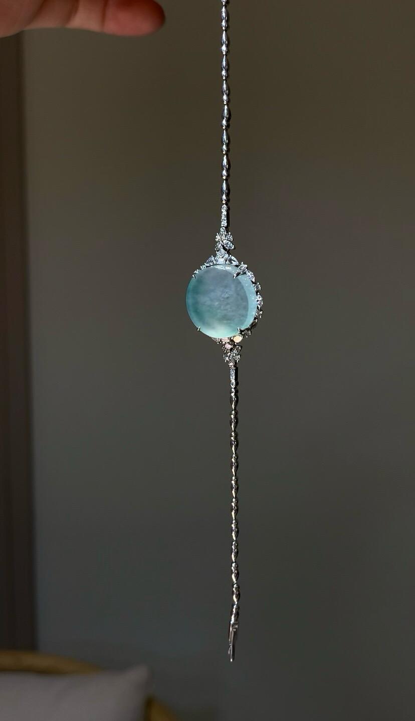 晴空藍圓牌手鍊