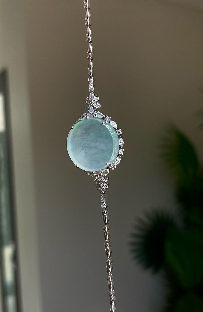 晴空藍圓牌手鍊