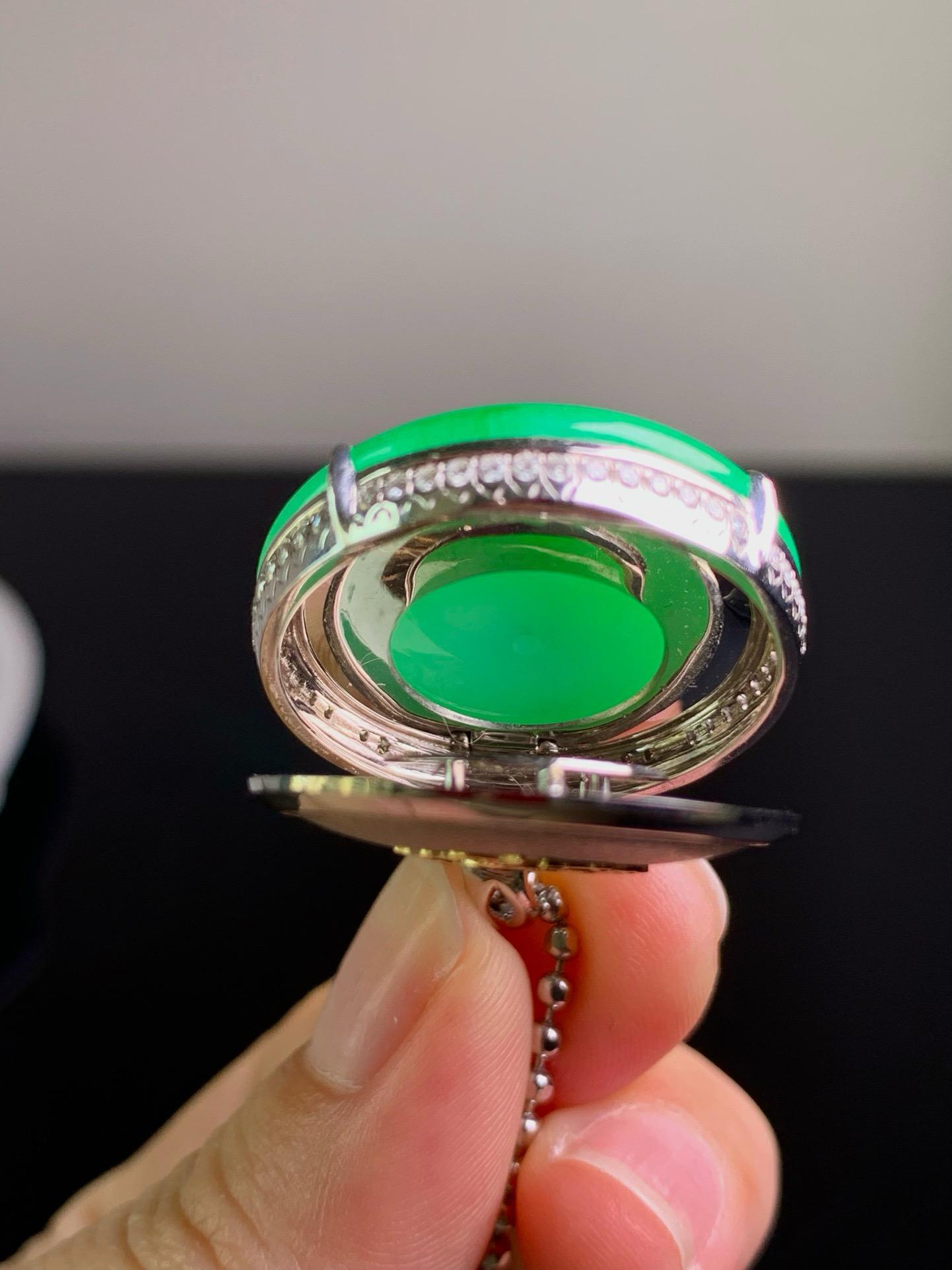 陽綠平安扣吊墜