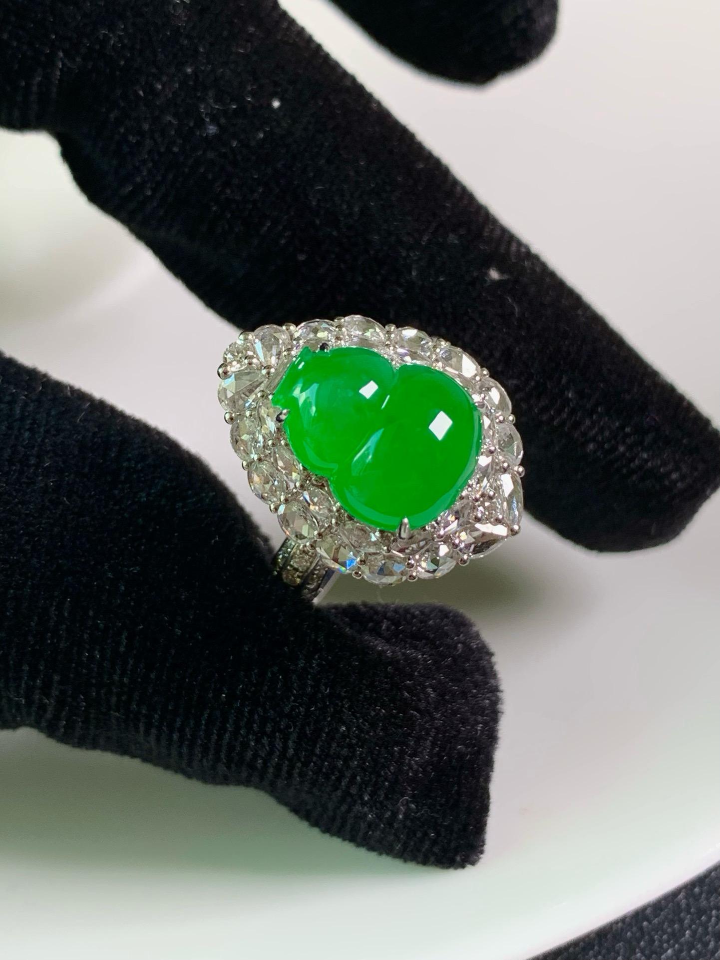 冰陽綠葫蘆戒指