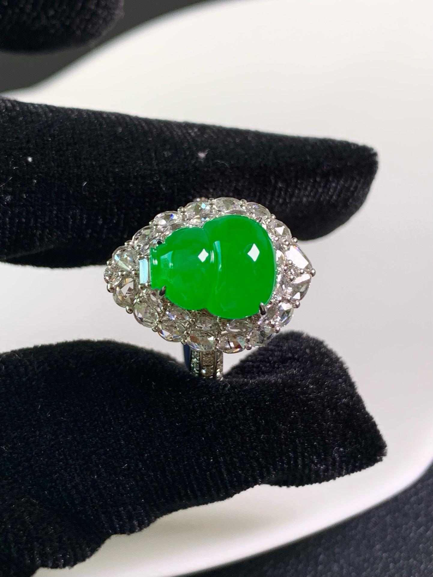 冰陽綠葫蘆戒指