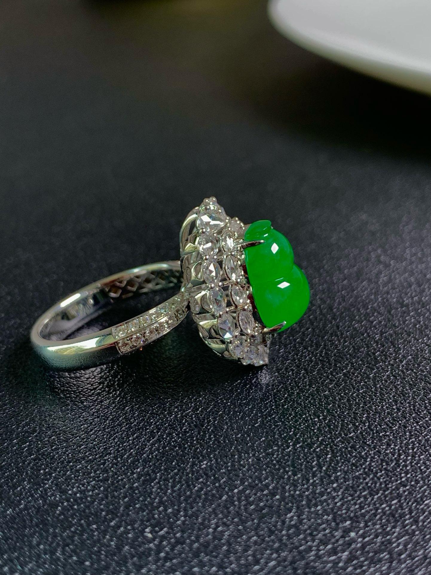 冰陽綠葫蘆戒指