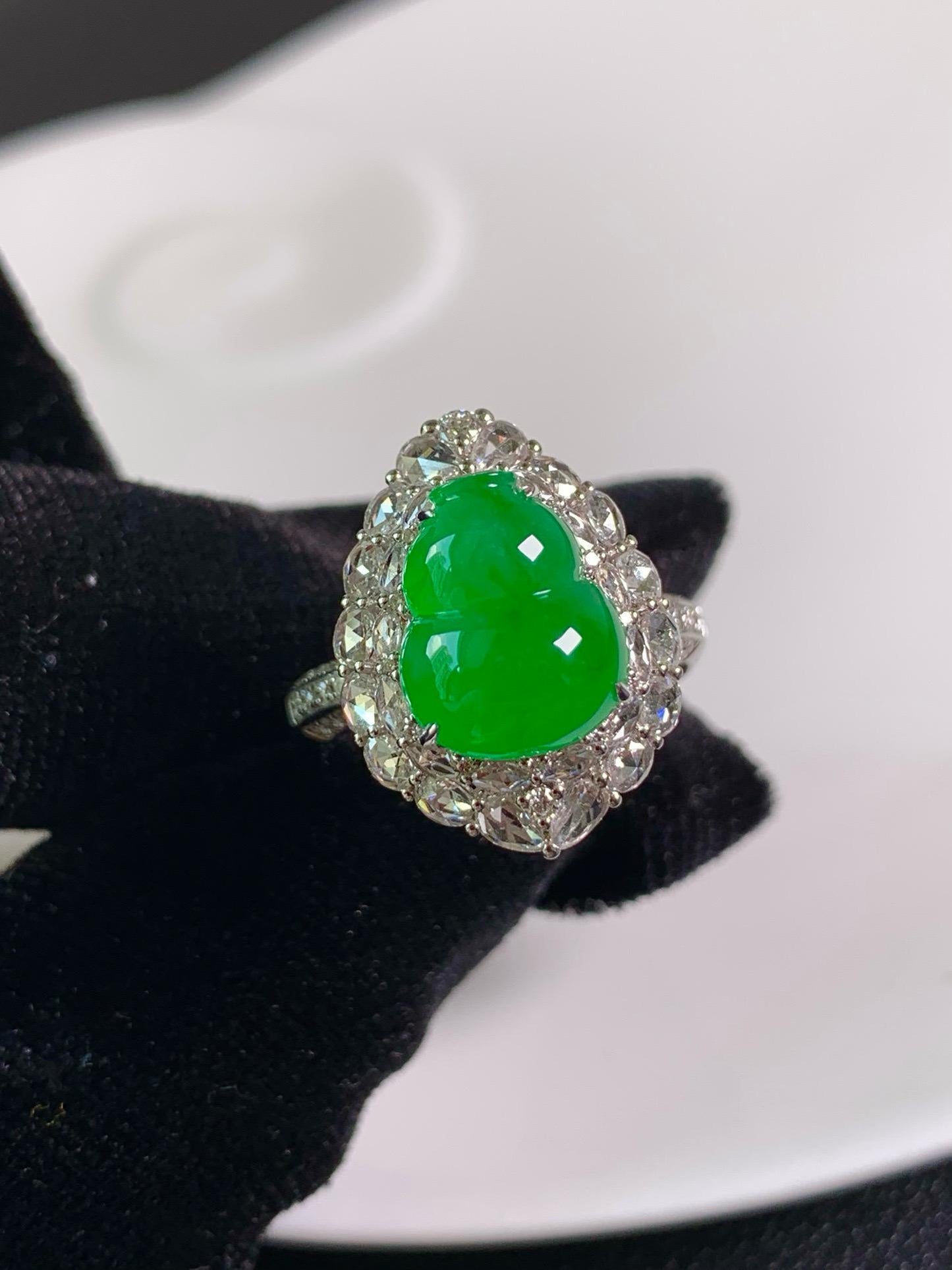 冰陽綠葫蘆戒指