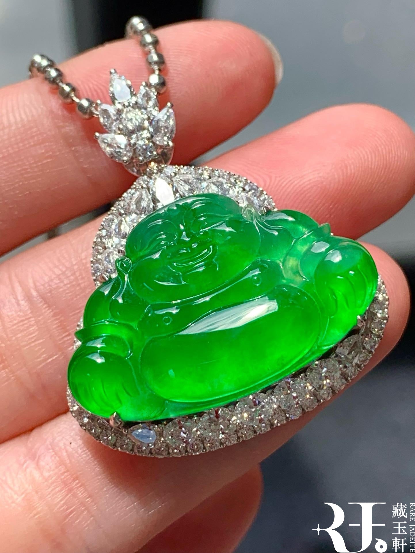 冰陽綠佛公吊墜