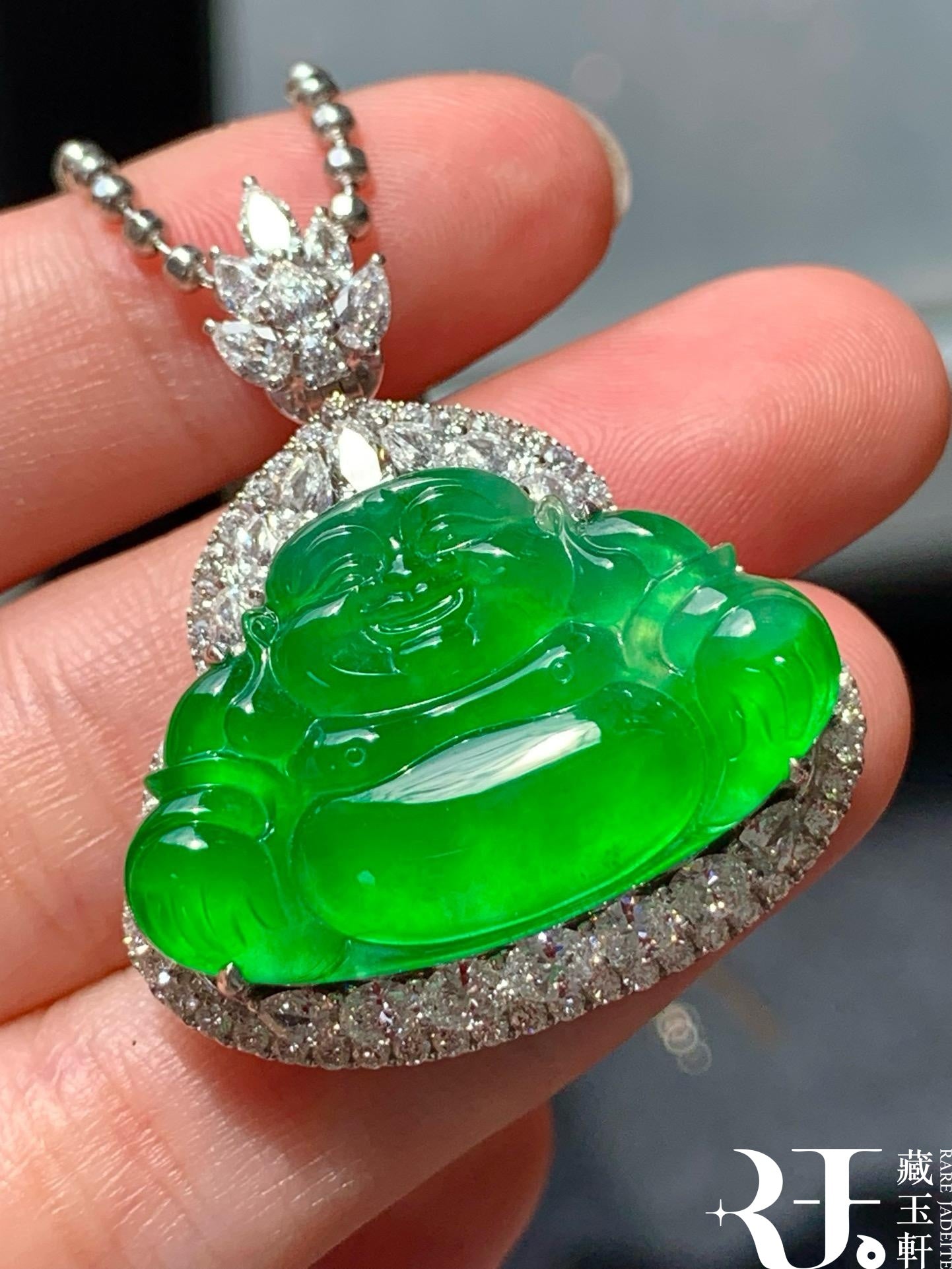 冰陽綠佛公吊墜