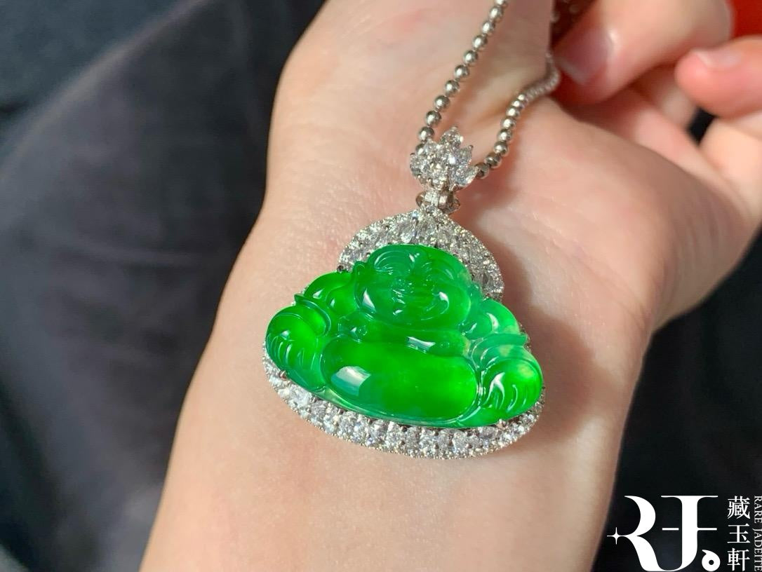 冰陽綠佛公吊墜