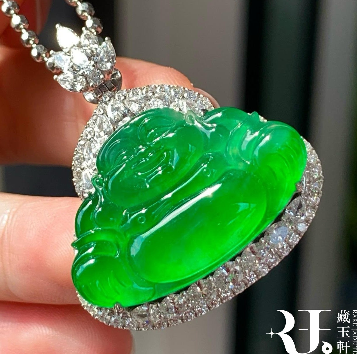 冰陽綠佛公吊墜