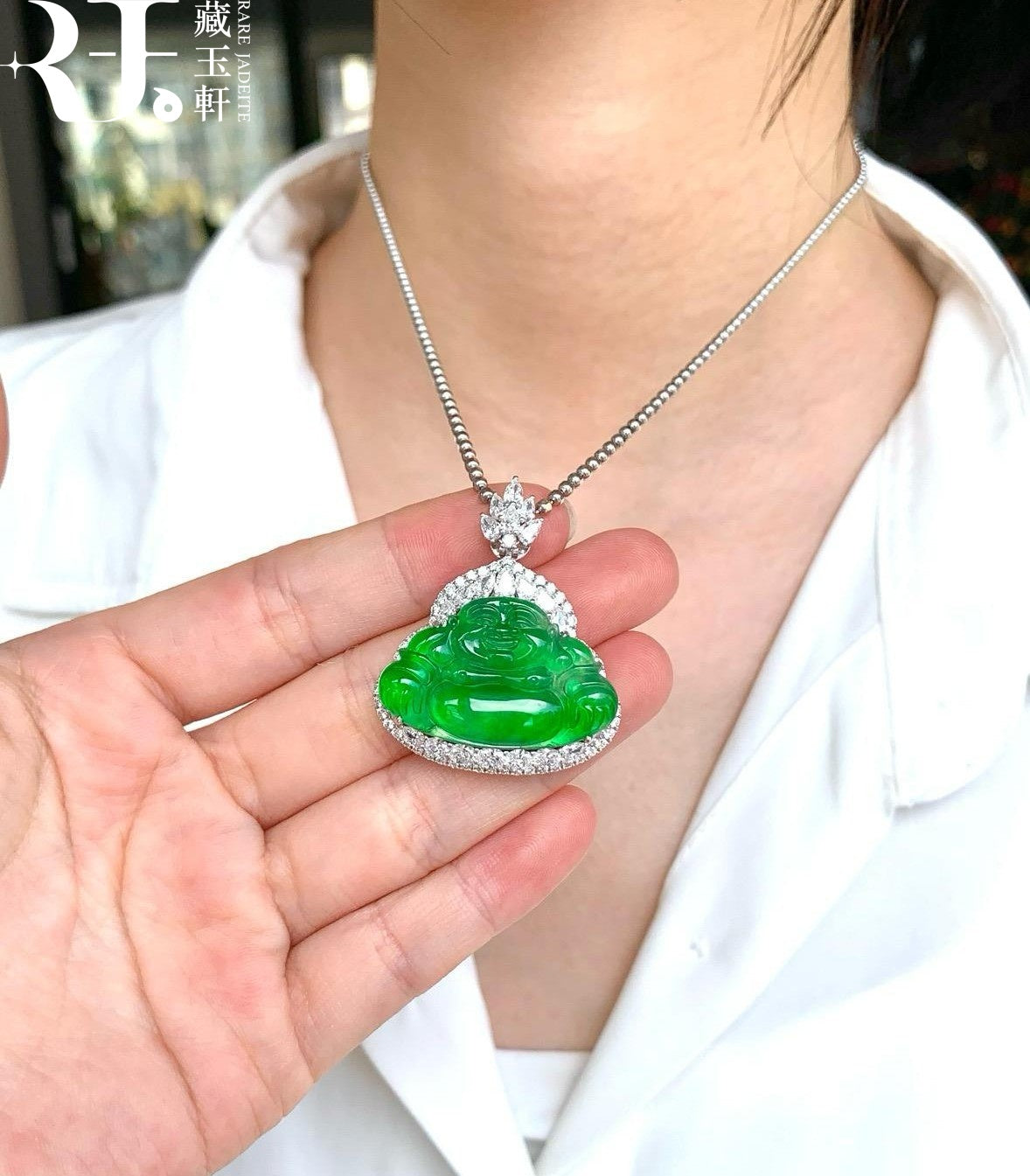 冰陽綠佛公吊墜