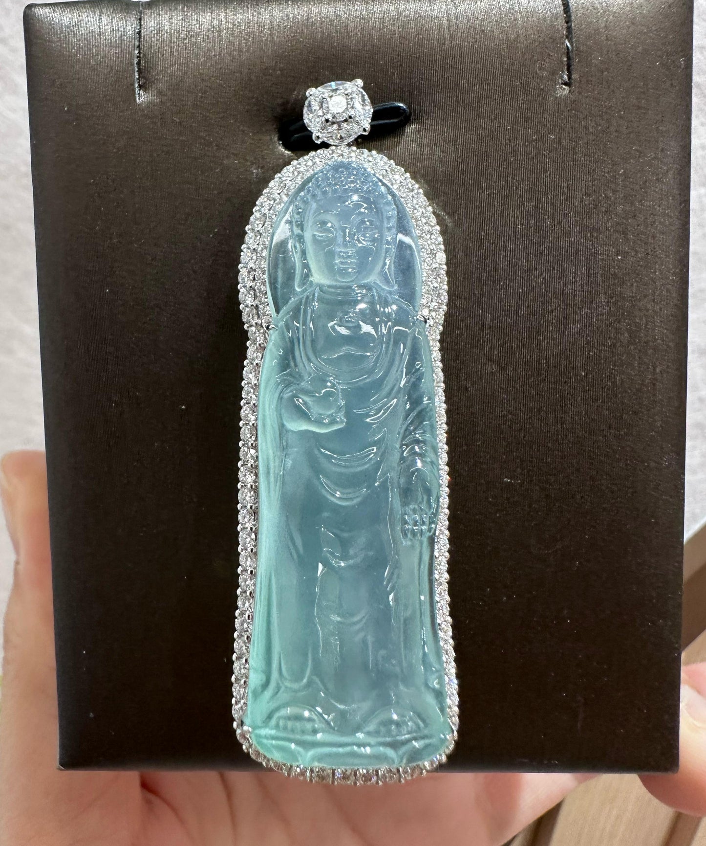 玻璃種天空蓝大日如来