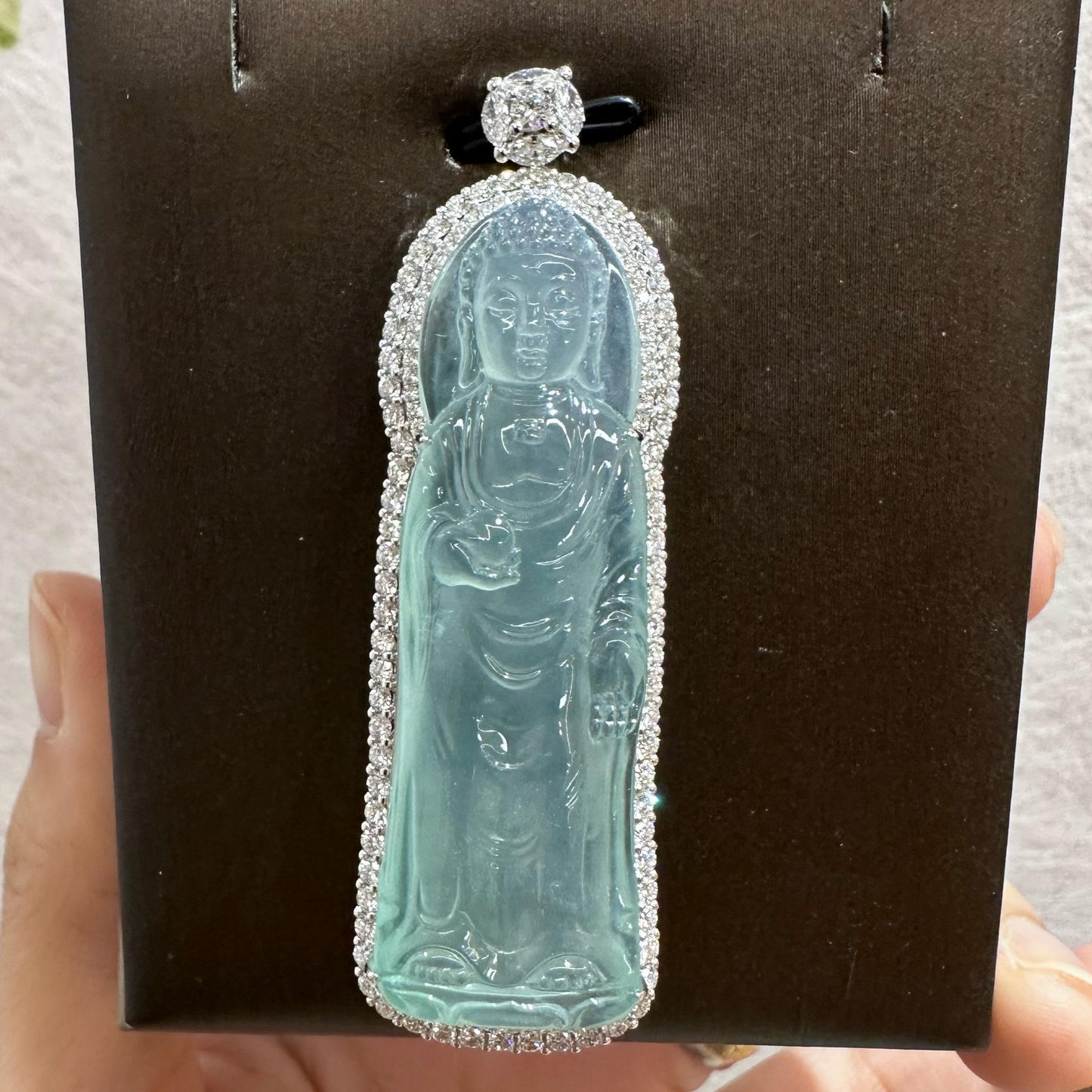 玻璃種天空蓝大日如来