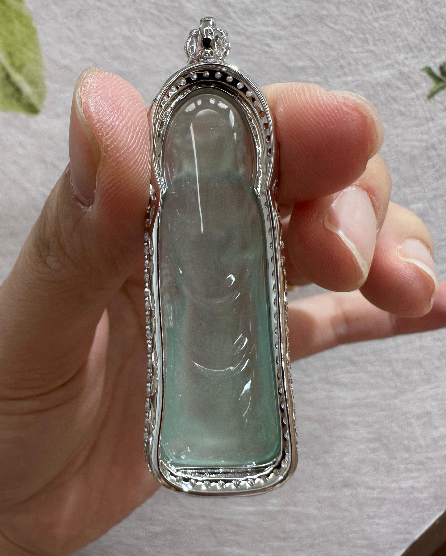 玻璃種天空蓝大日如来