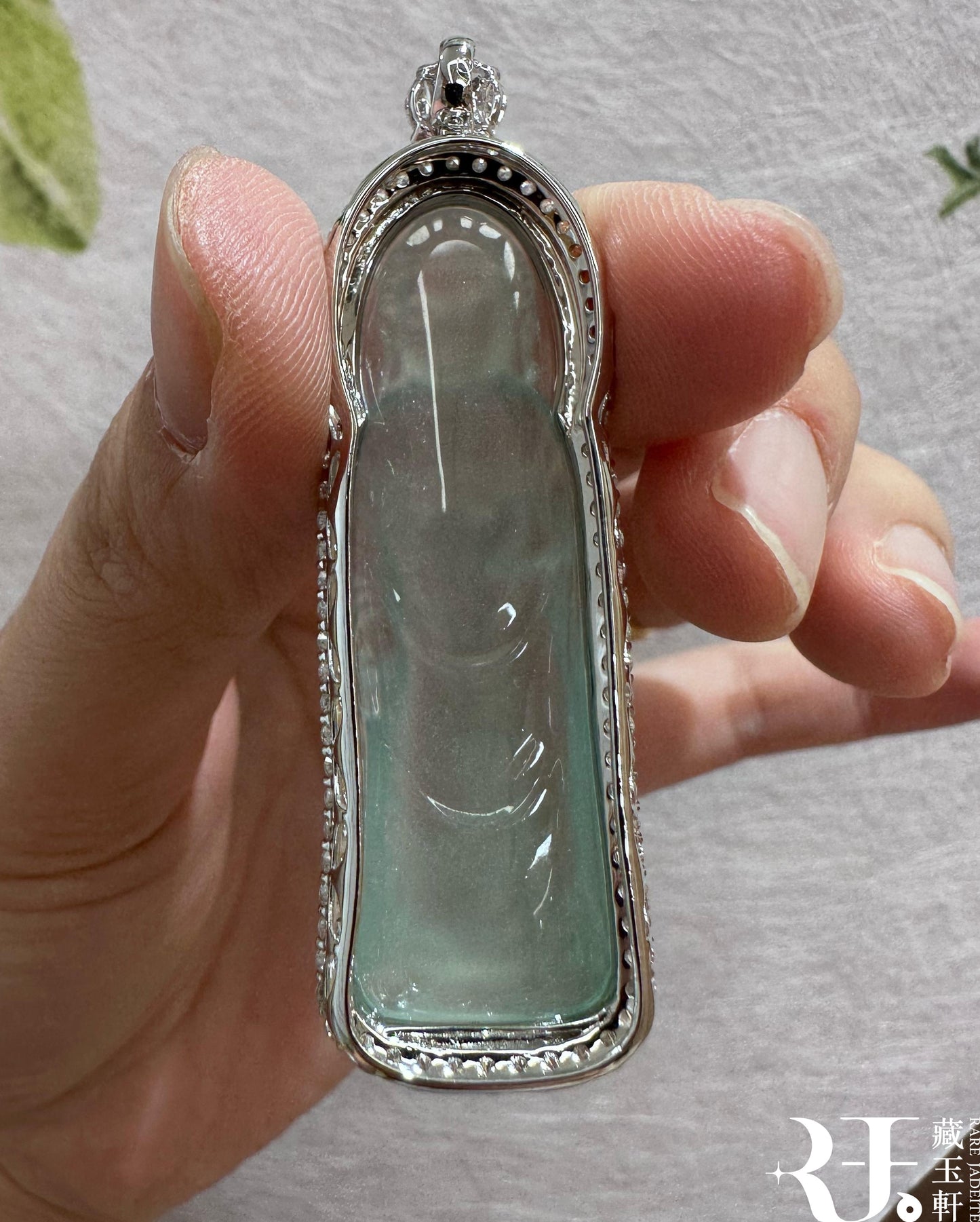 玻璃種天空蓝大日如来