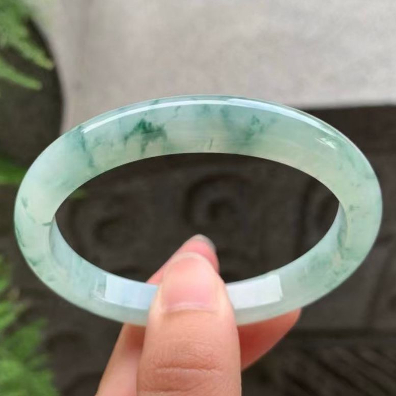 山水飄花貴妃鐲