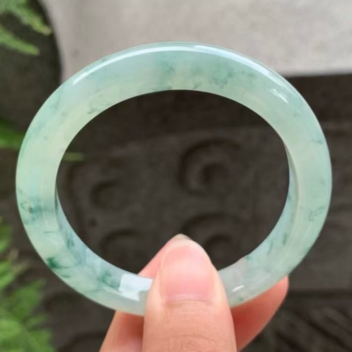 山水飄花貴妃鐲