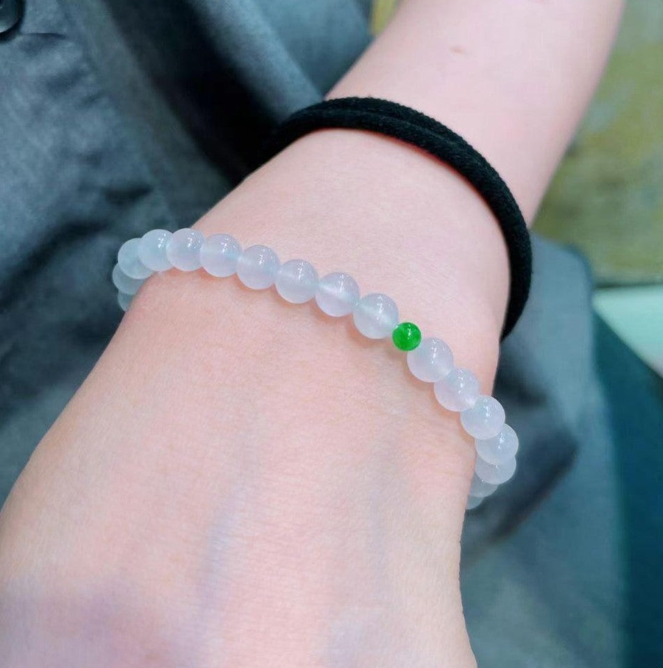 高冰白月光手串