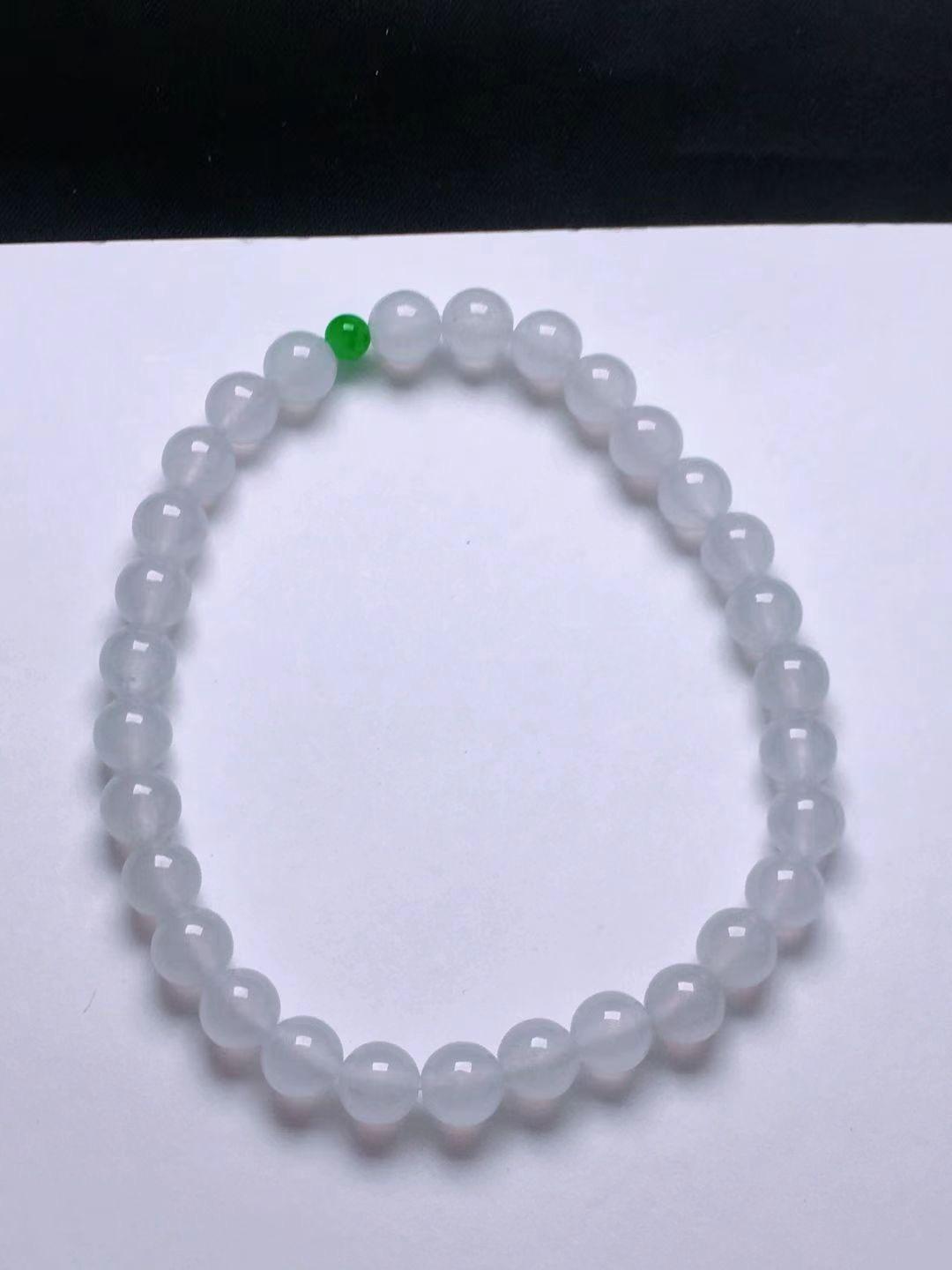 高冰白月光手串