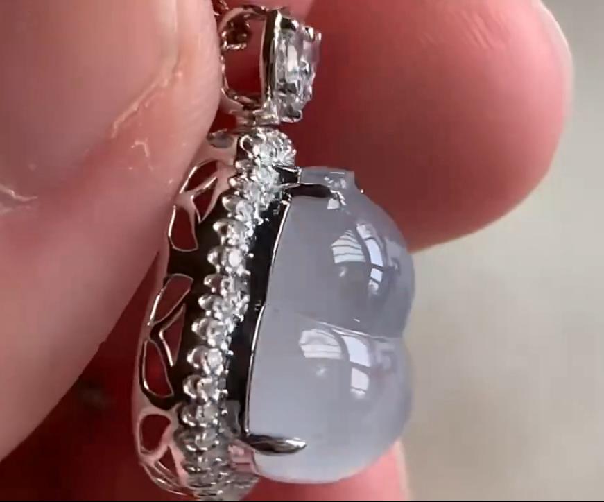 冰潤葫蘆翡翠吊墜