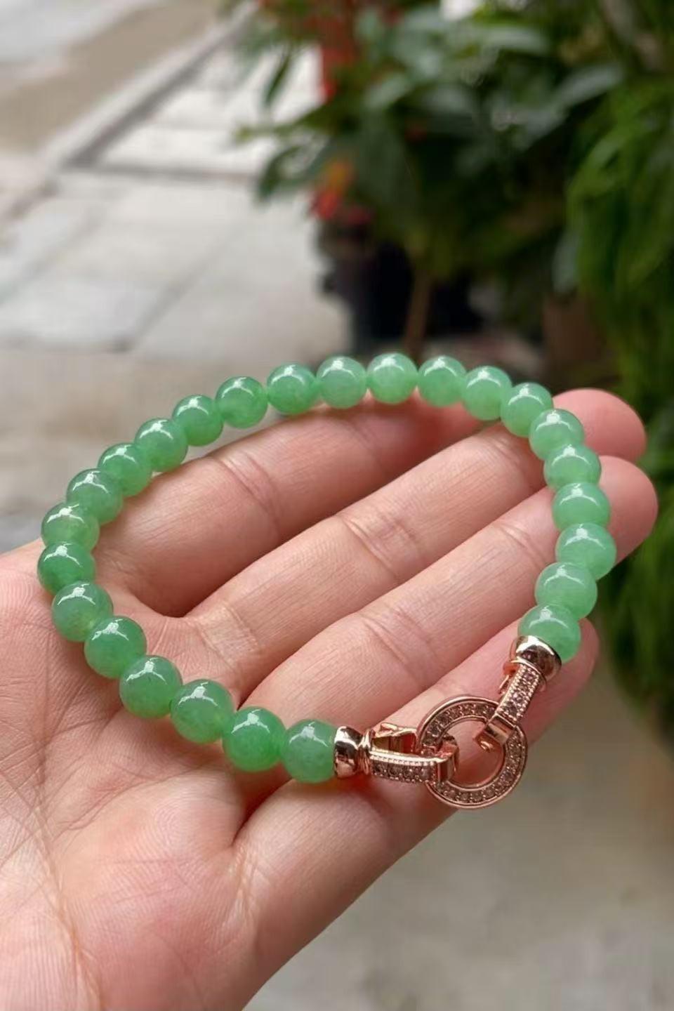 冰綠翡翠手串