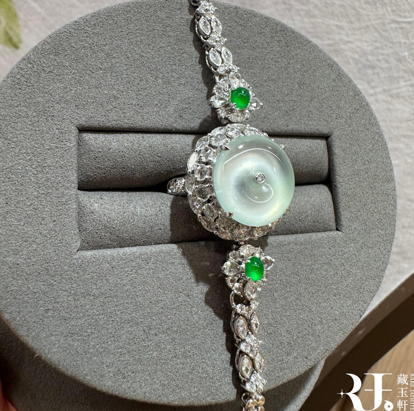 玻璃種平安扣手鍊兩用款