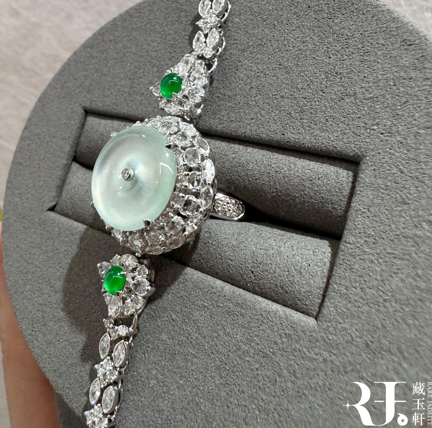 玻璃種平安扣手鍊兩用款