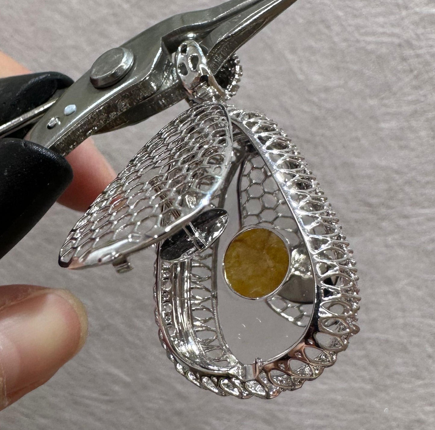 高冰黃翡財神爺吊墜