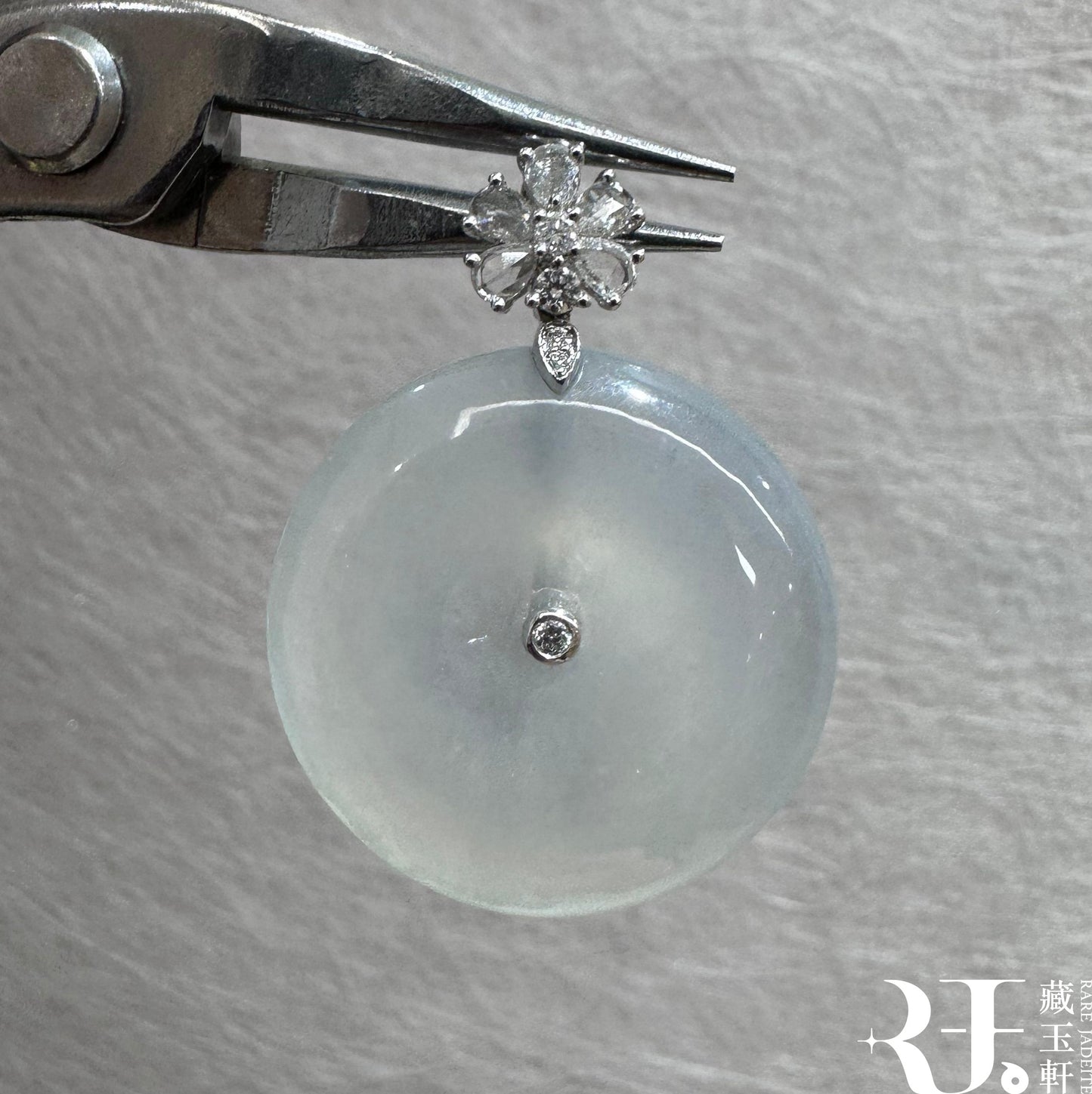 茅台白平安扣吊墜