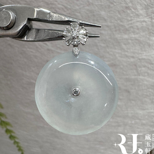 茅台白平安扣吊墜