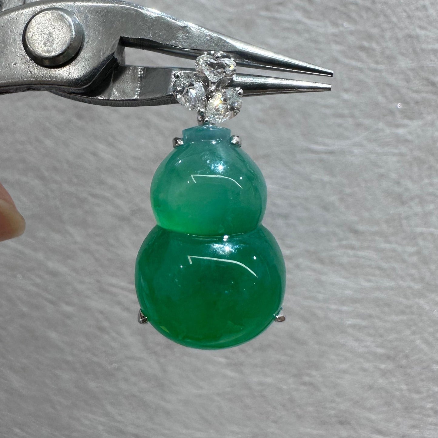 冰甜綠葫蘆吊墜