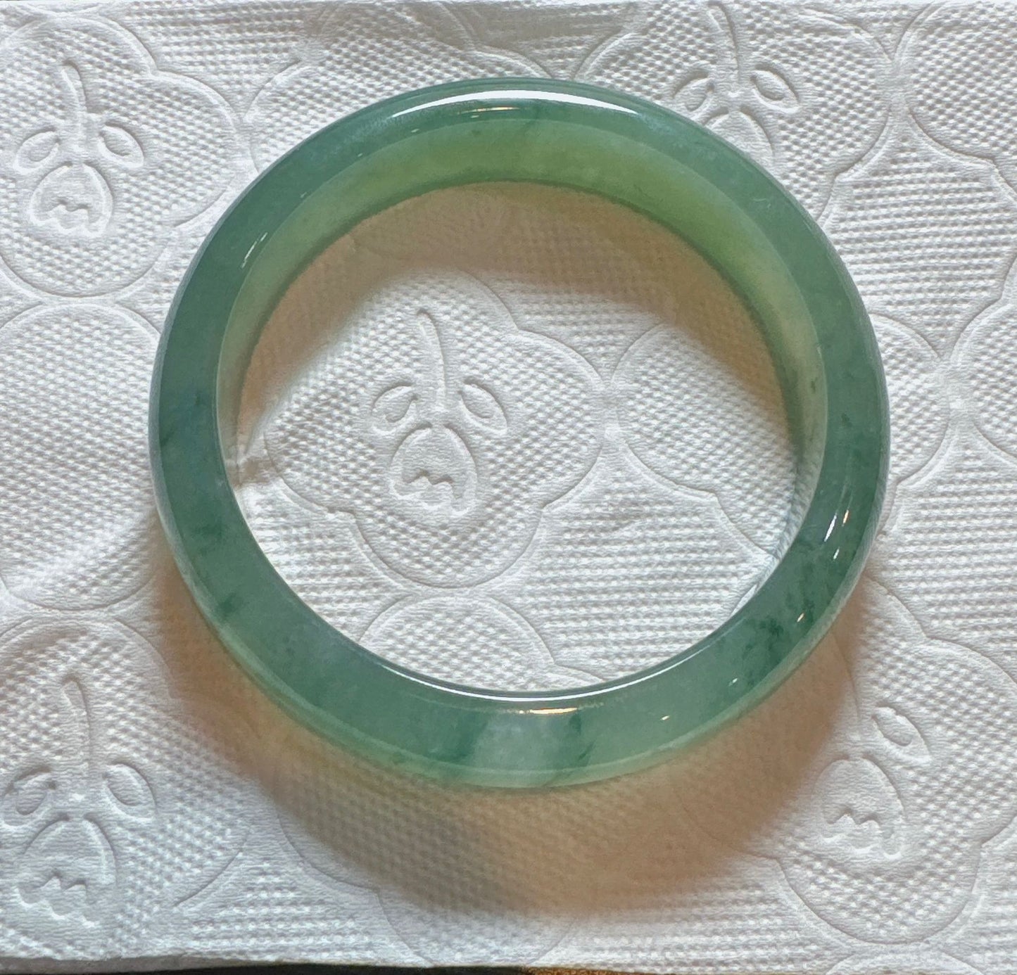 甜陽綠飄花平安鐲