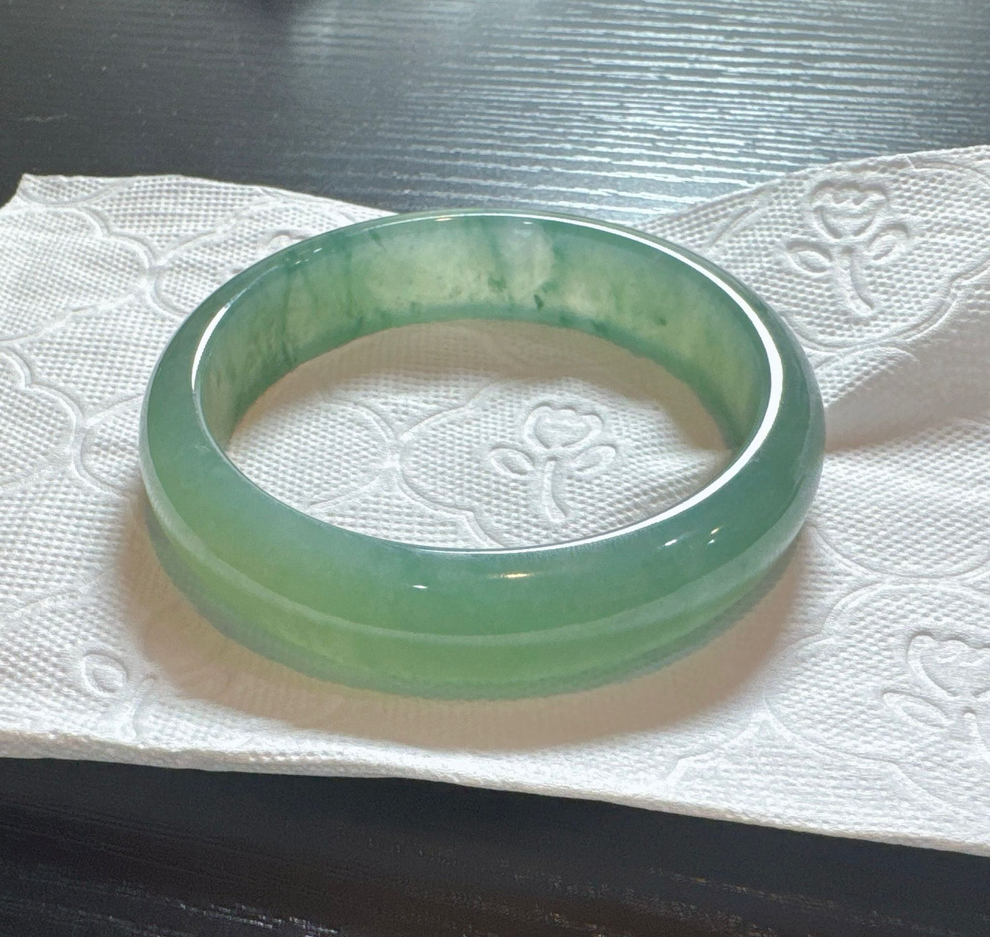 甜陽綠飄花平安鐲