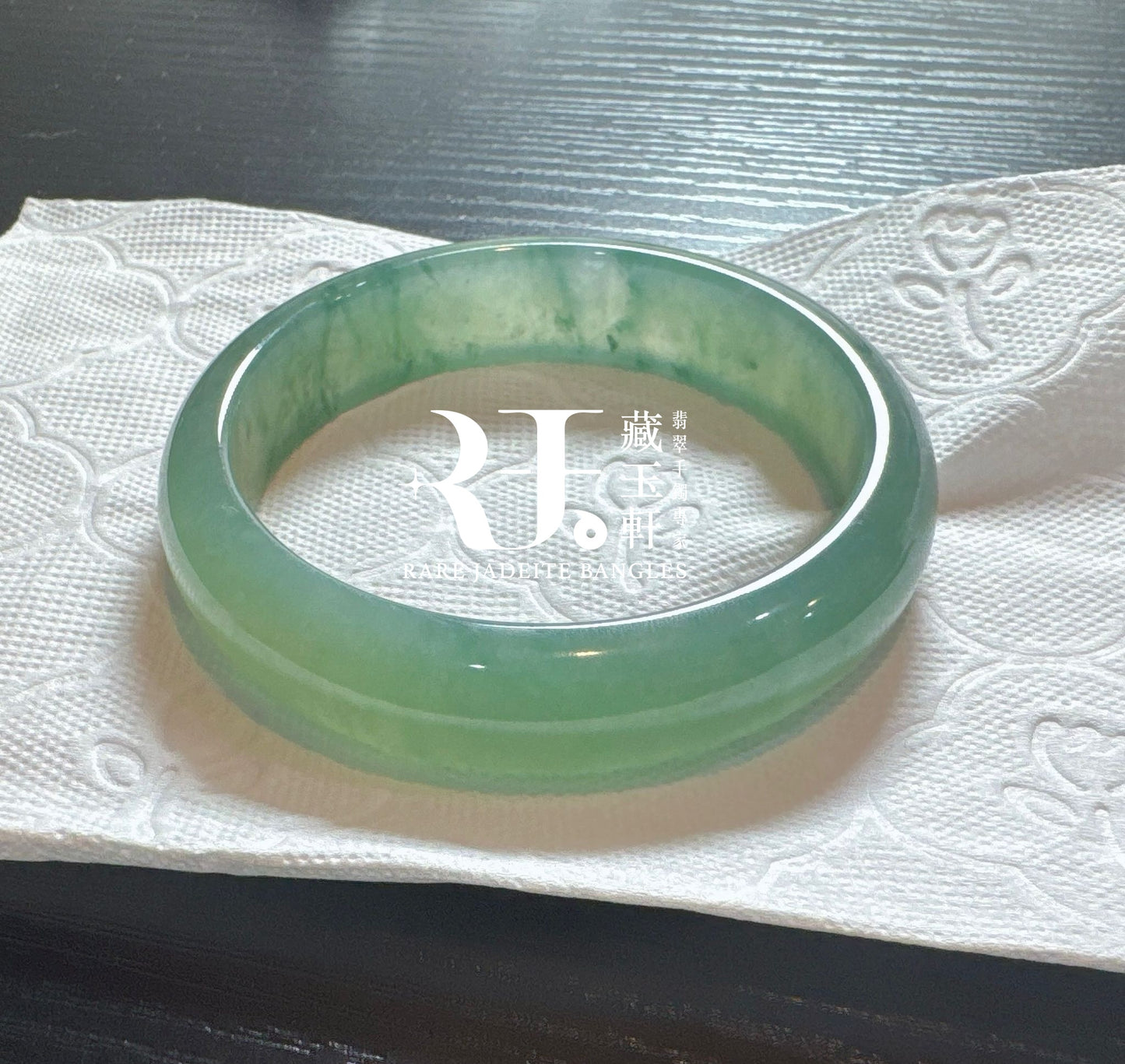 甜陽綠飄花平安鐲