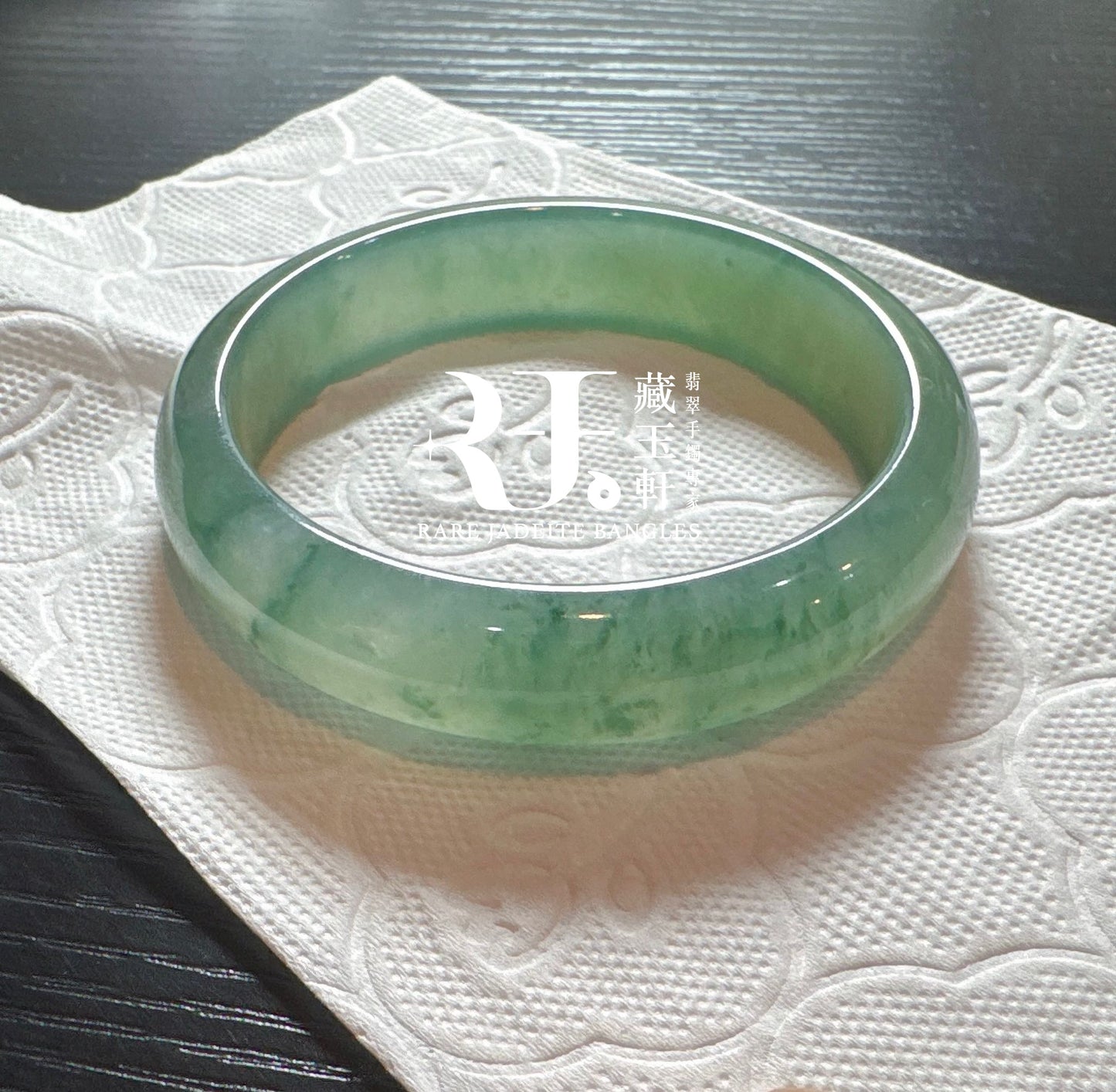 甜陽綠飄花平安鐲