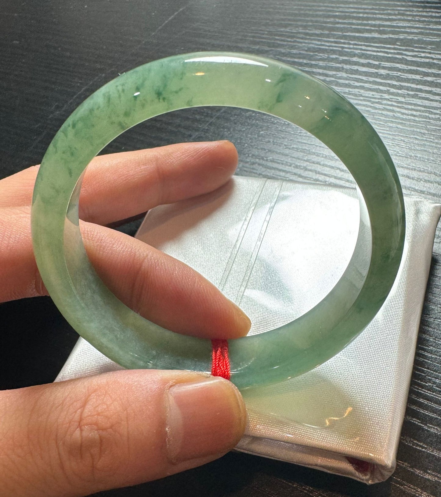 甜陽綠飄花平安鐲