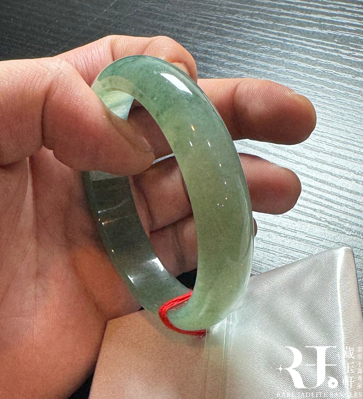 甜陽綠飄花平安鐲