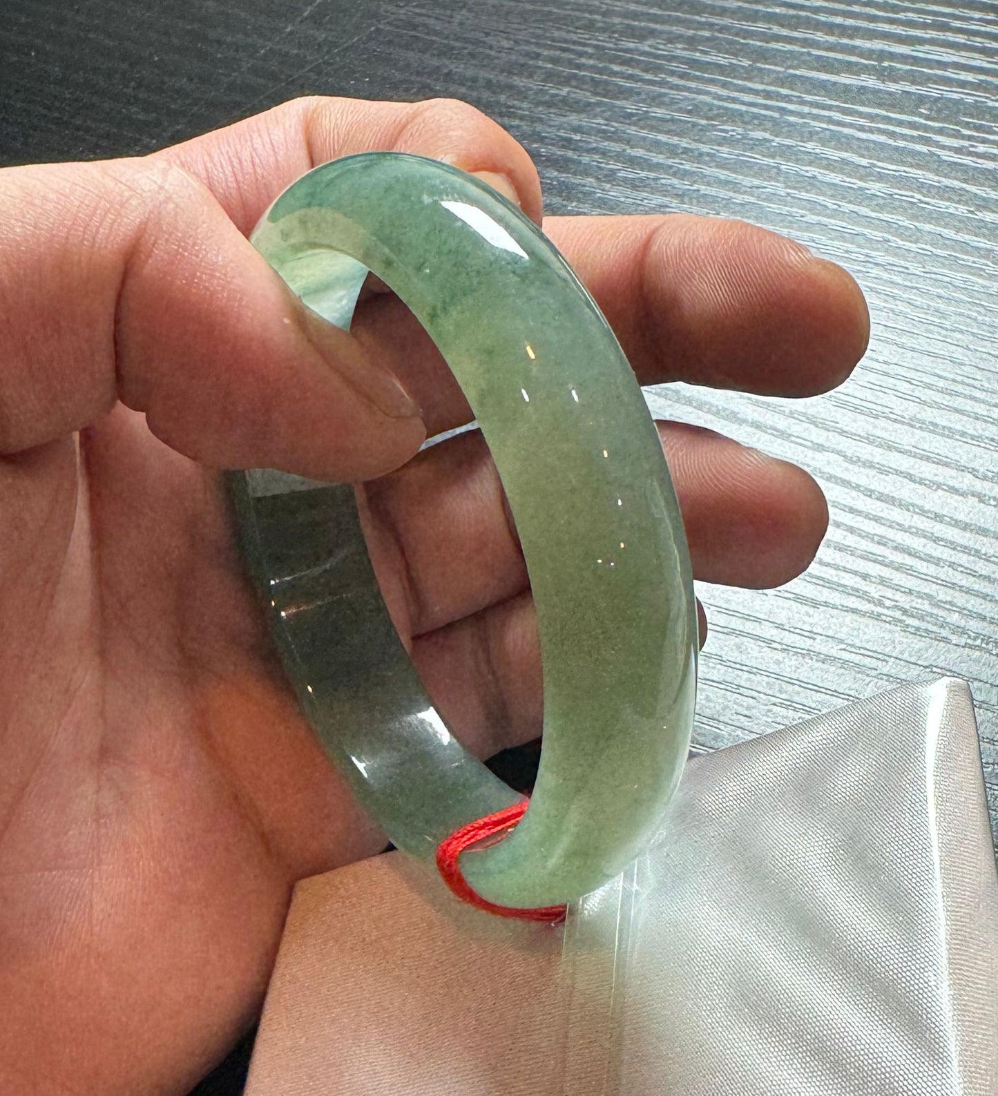 甜陽綠飄花平安鐲