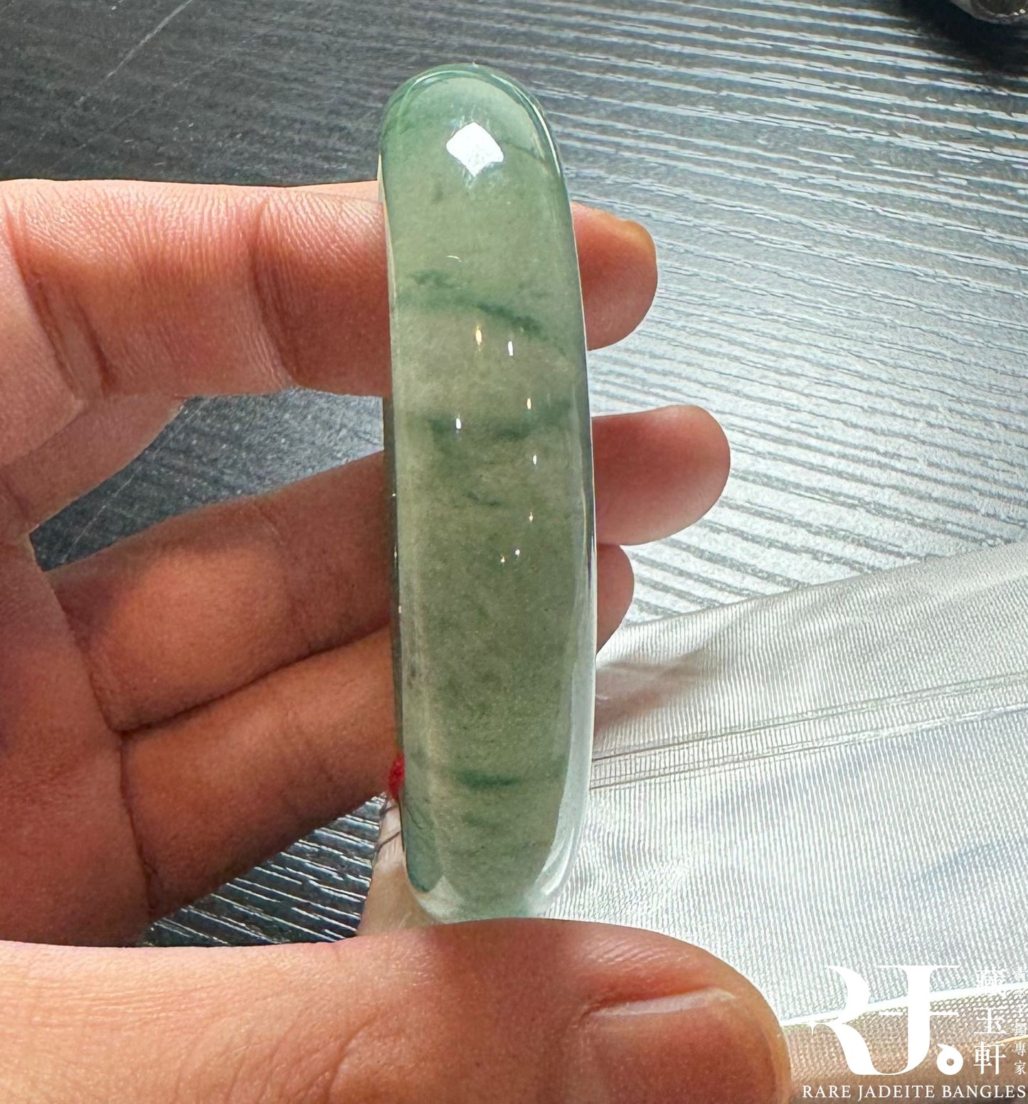 甜陽綠飄花平安鐲